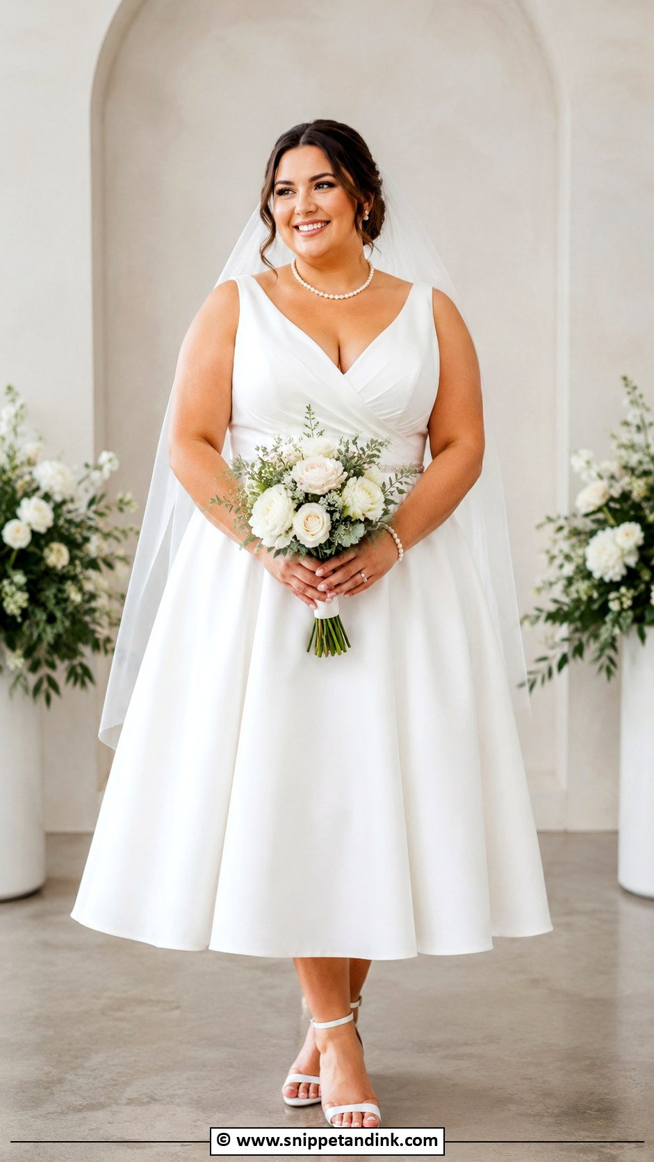 Plus Size Tea Length Wedding Dress - Snippet and Ink - 30 Tea Length Wedding Dress Ideas