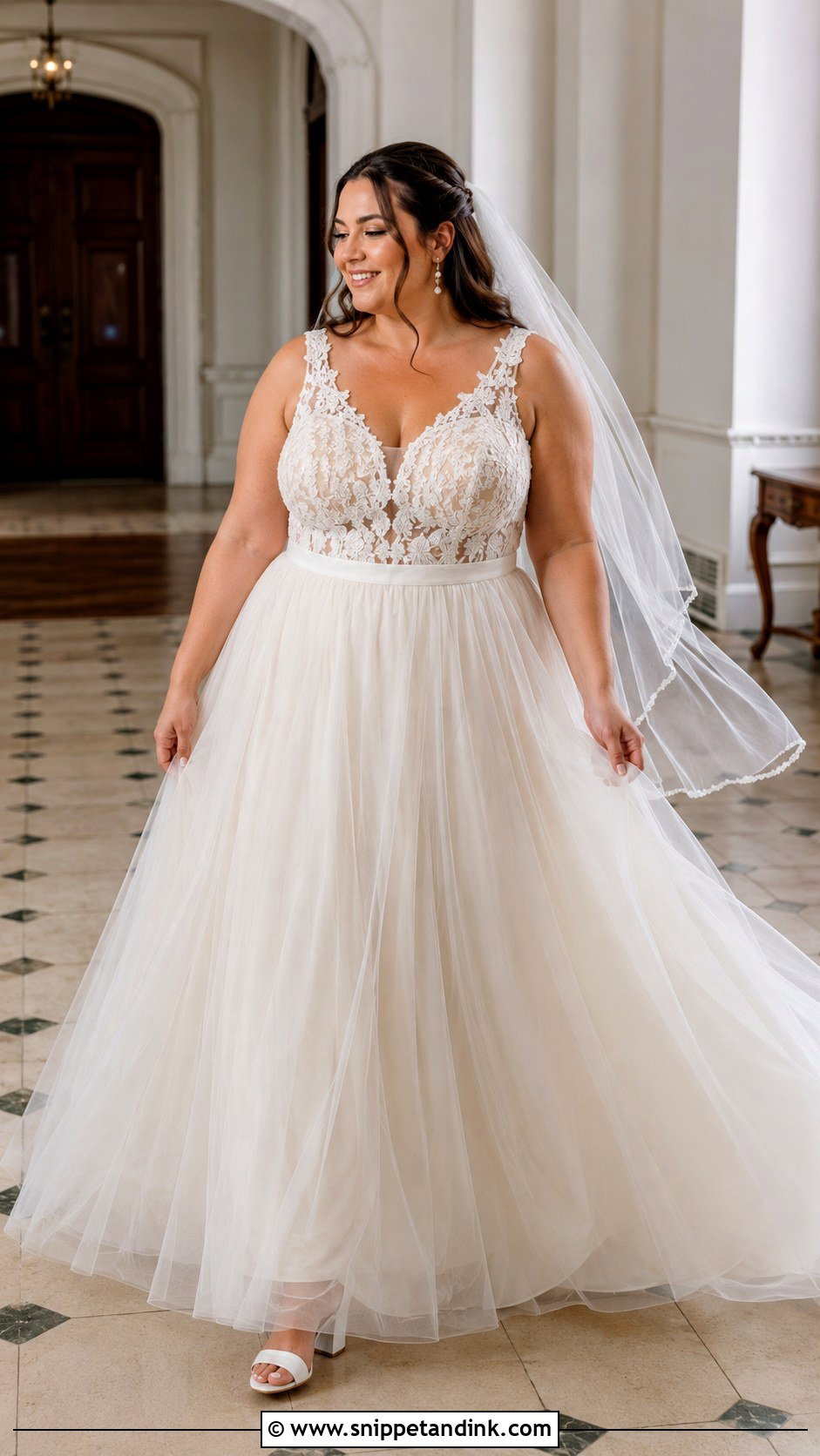 Plus Size Tulle A Line Wedding Dress - Snippet and Ink - 20 A Line Wedding Dress Plus Size Ideas