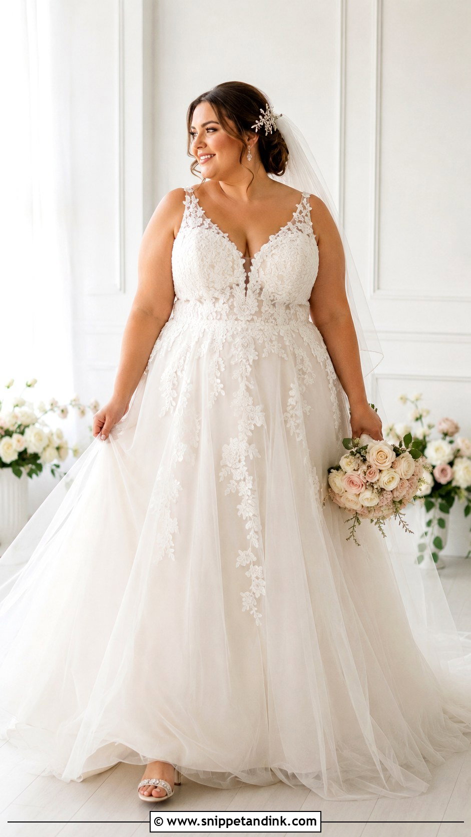 Plus Size Tulle Wedding Dress - Snippet and Ink - 25 Wedding Dresses Curvy Bride