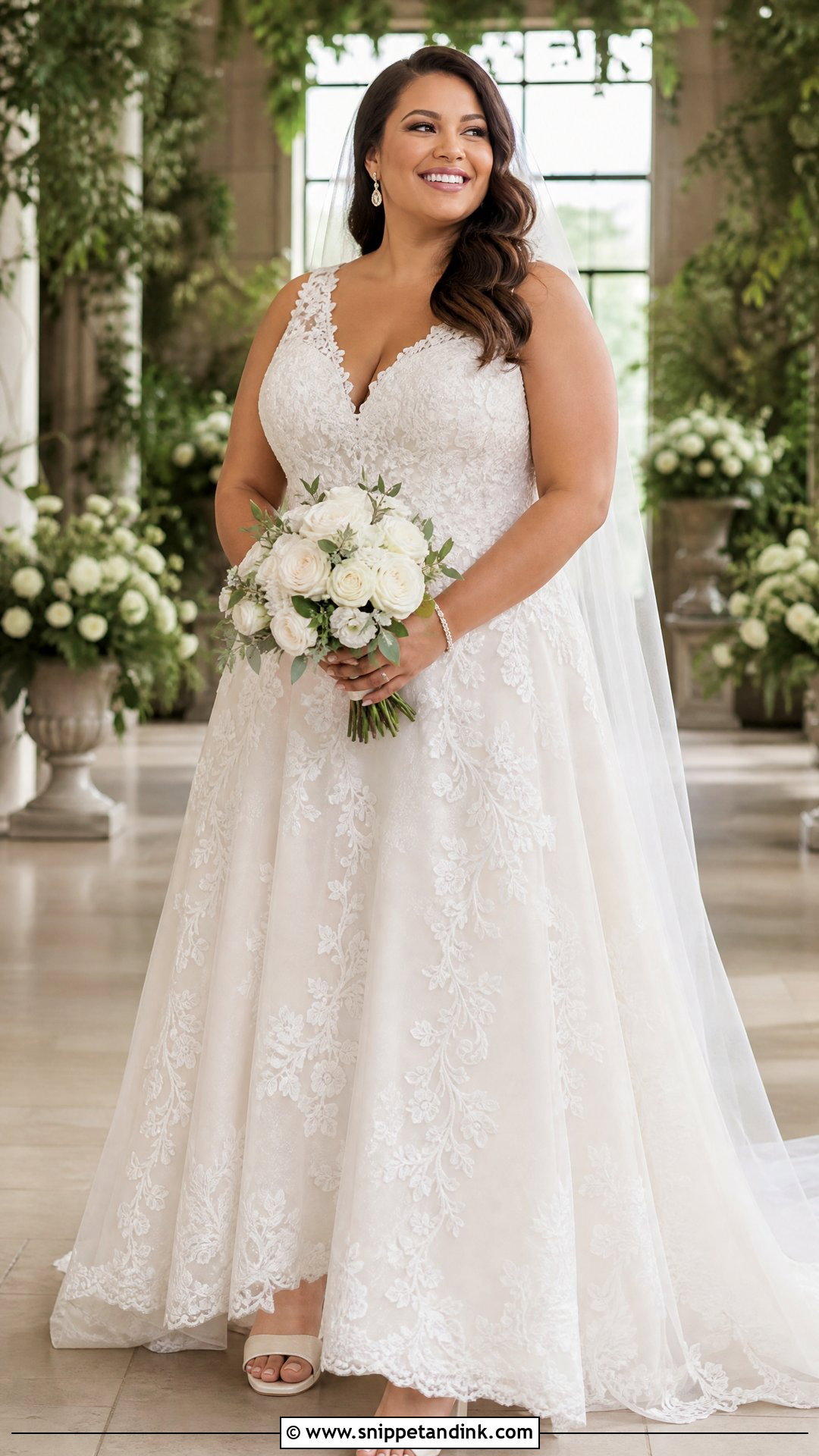 Plus Size Vine Lace Wedding Dress - Snippet and Ink - 20 Wedding Dress with Vines Ideas