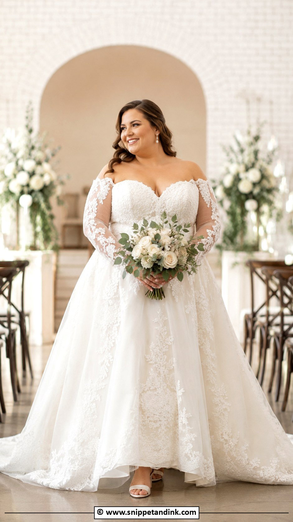 Plus Size Wedding Dress - Snippet and Ink - 30 Cute Wedding Dresses