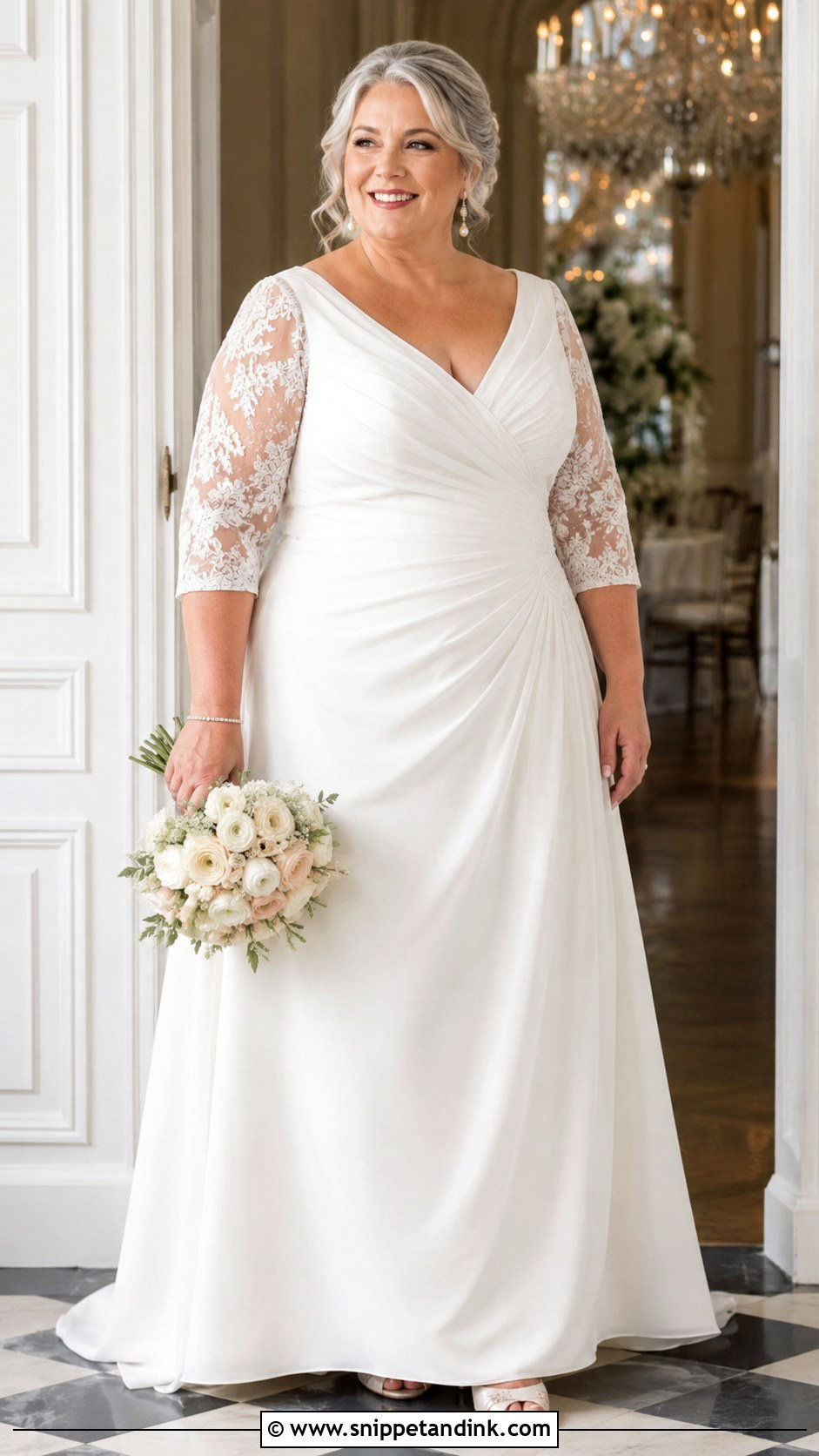 Plus Size Wedding Dress For Women Over 50 - Snippet and Ink - 25 Over 50 Wedding Dress Ideas
