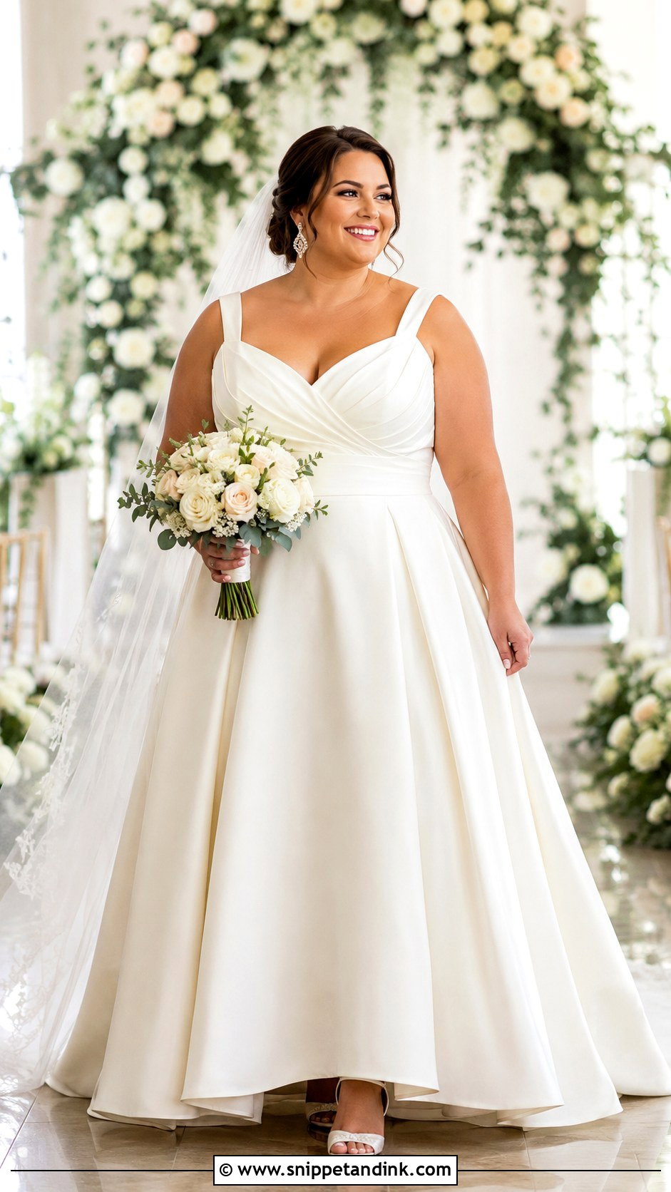 Plus Size Wedding Dress Outfit - Snippet and Ink - 25 Wedding Outfit for Bride Ideas