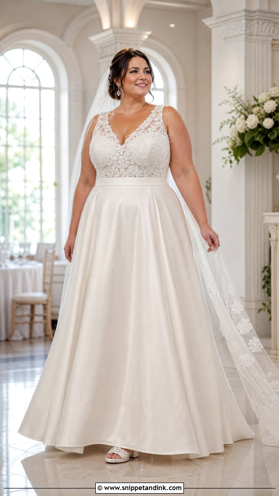 Plus Size Wedding Dress With A Line Skirt - Snippet and Ink - 20 Wedding Dress with Skirt Ideas