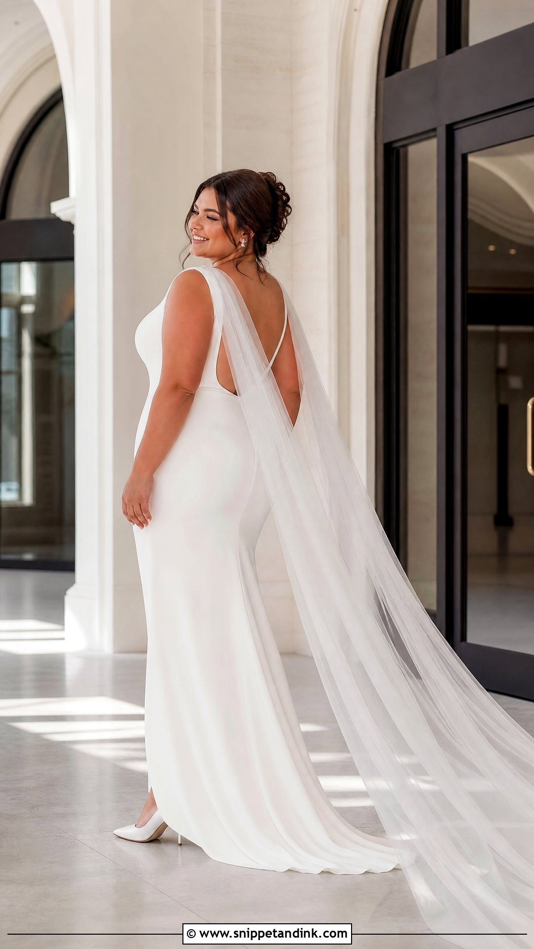 Plus Size Wedding Dress With Cape - Snippet and Ink - 20 Plus Size Bride Dress Ideas