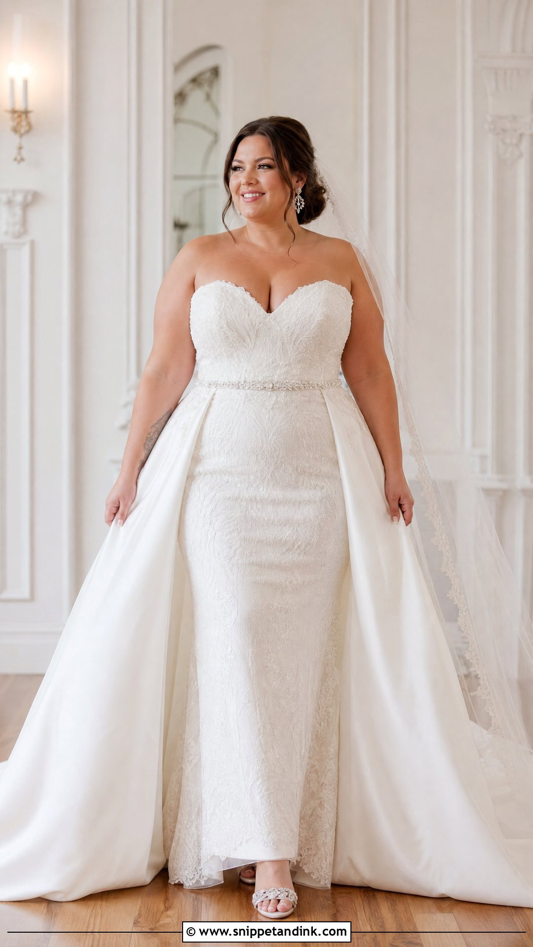 Plus Size Wedding Dress With Detachable Skirt - Snippet and Ink - 25 Plus Size Wedding Dresses Curvy Bride