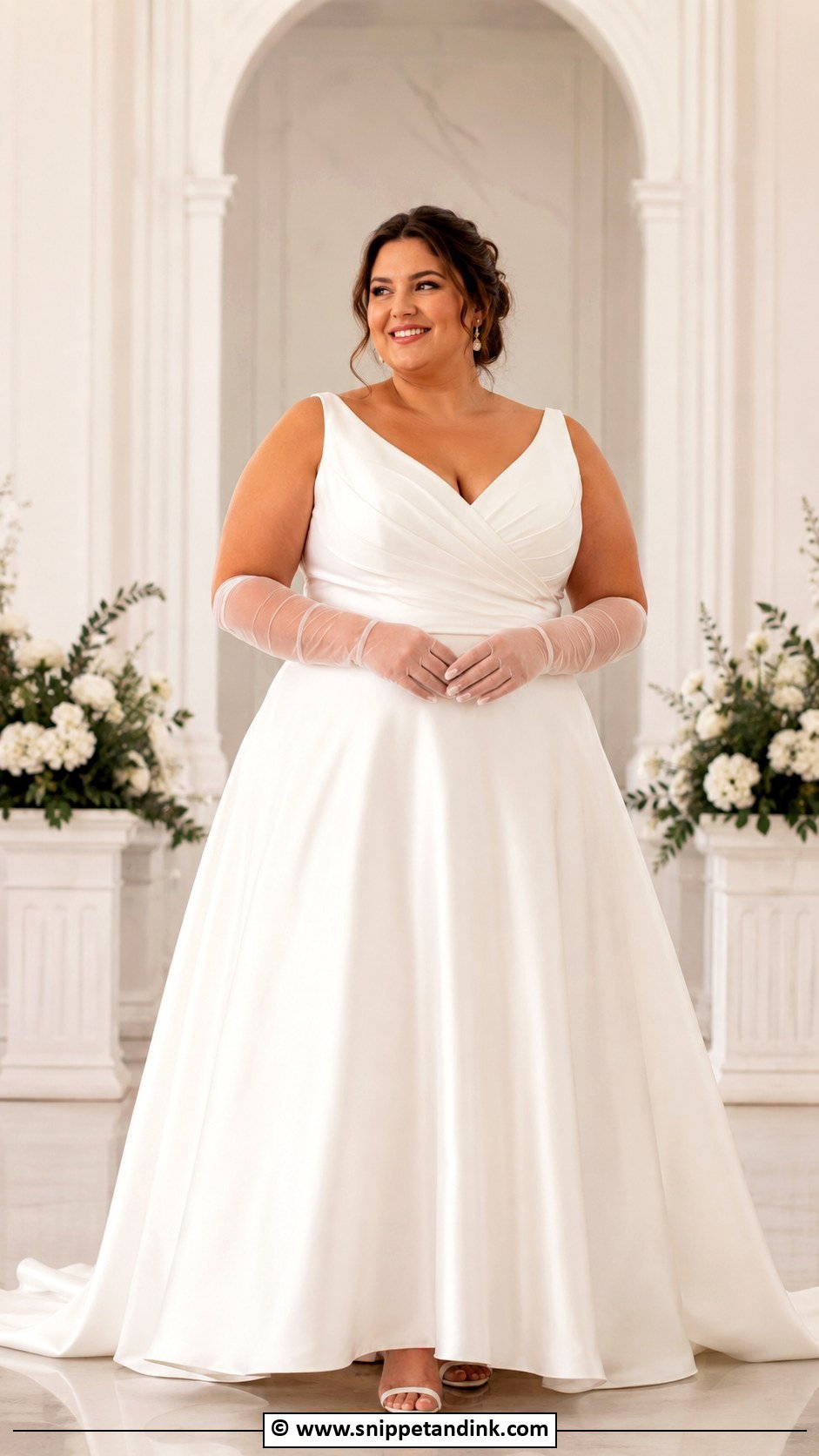 Plus Size Wedding Dress With Gloves - Snippet and Ink - 30 Wedding Dress with Gloves Ideas