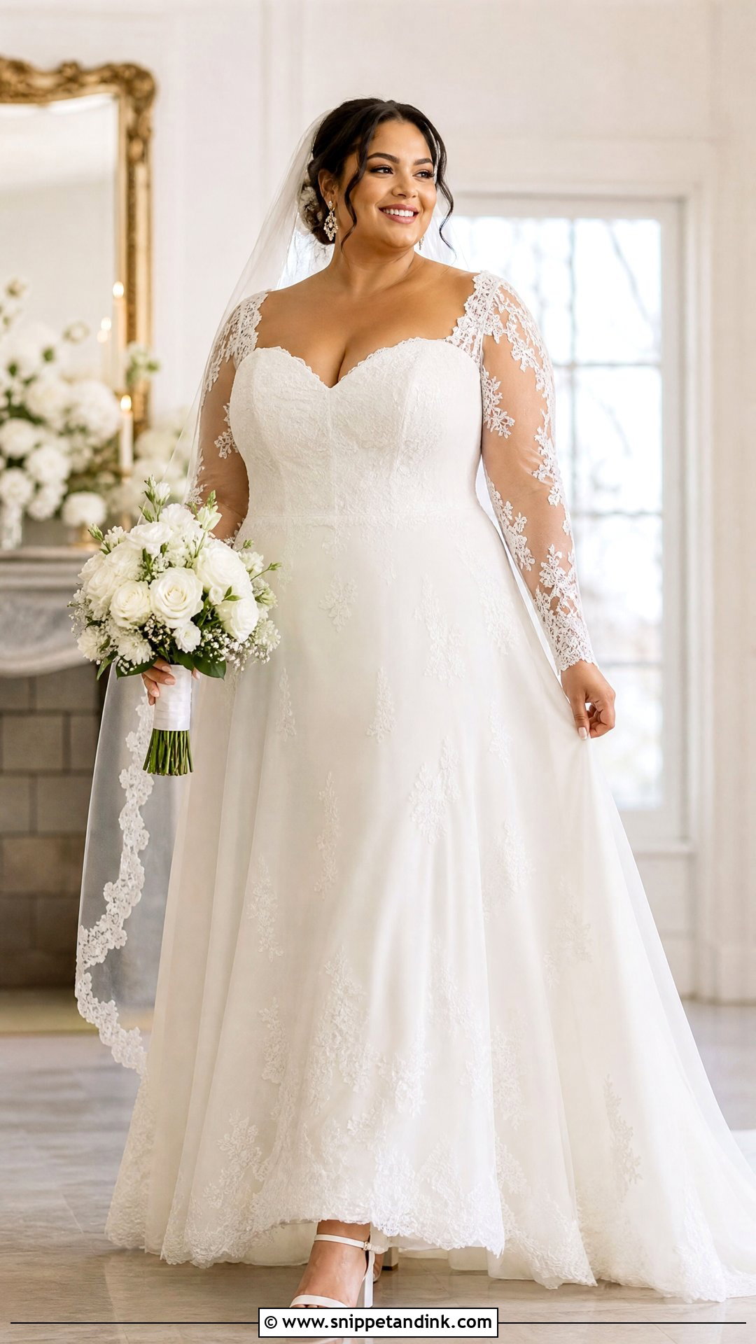 Plus Size Wedding Dress With Removable Lace Sleeves - Snippet and Ink - 20 Wedding Dress with Removable Sleeves