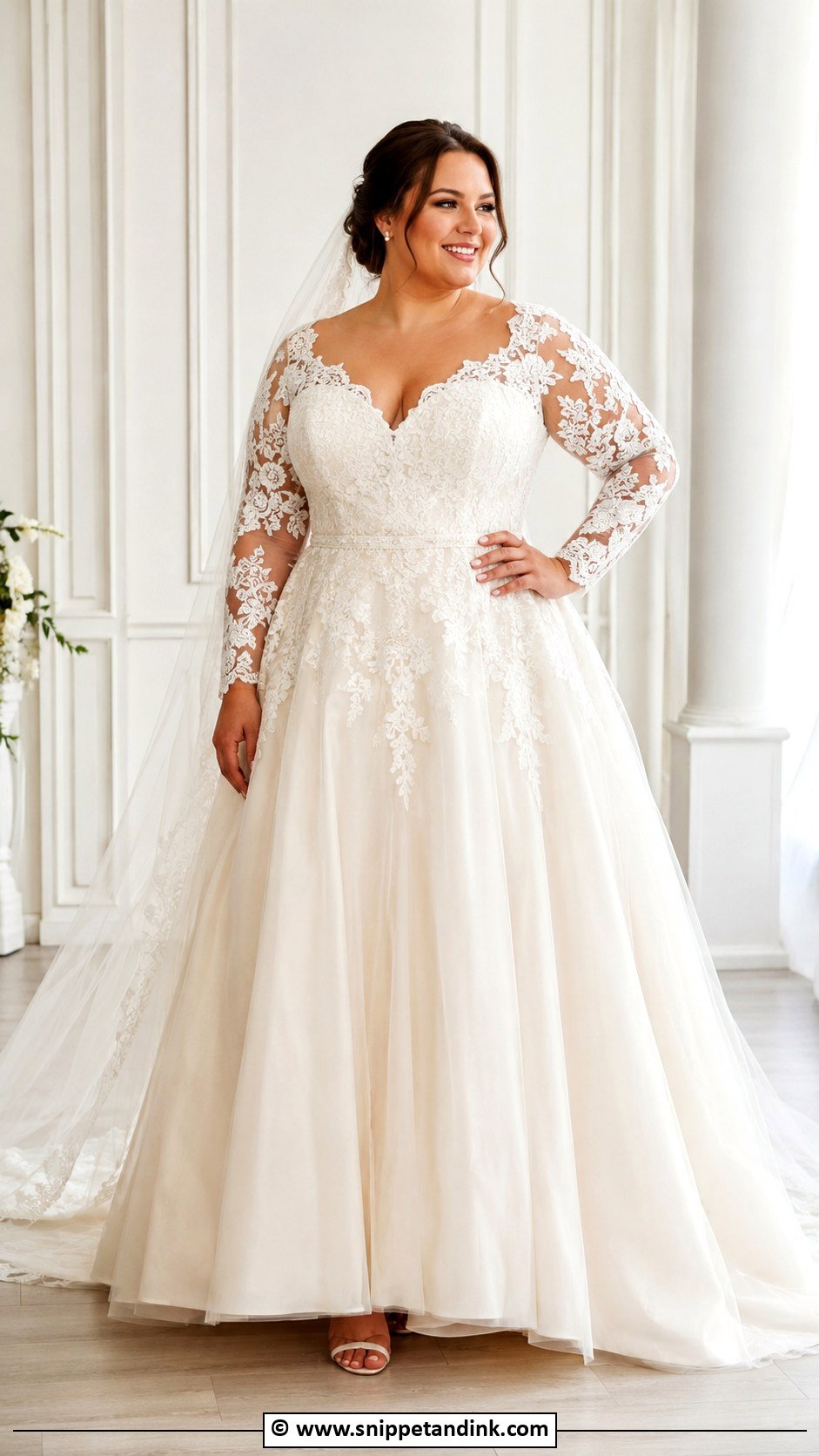 Plus Size Wedding Dress With Sleeves - Snippet and Ink - 35 Wedding Dress with Sleeves