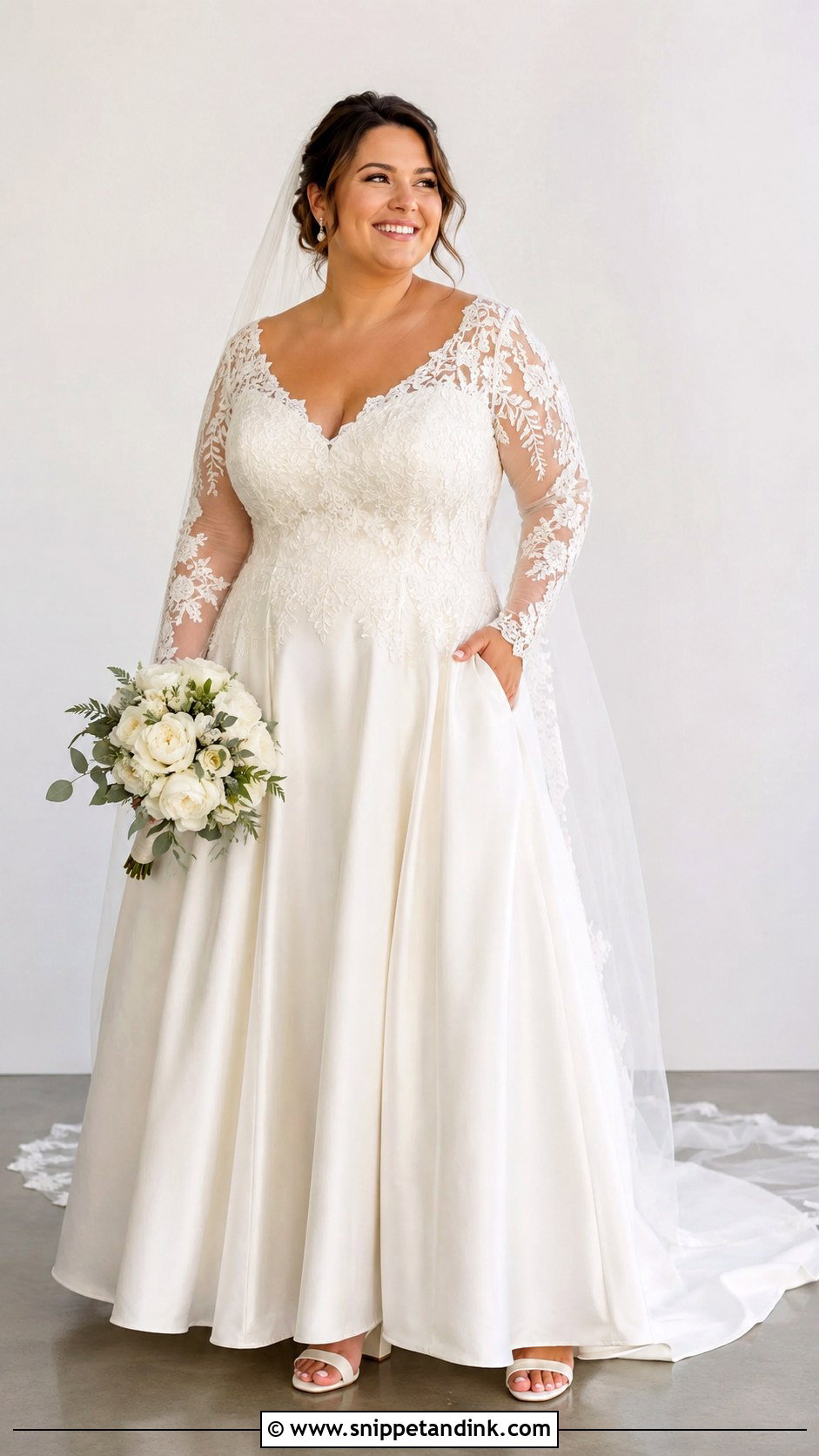 Plus Size Wedding Dress With Sleeves - Snippet and Ink - 30 Simple Wedding Dress with Sleeves