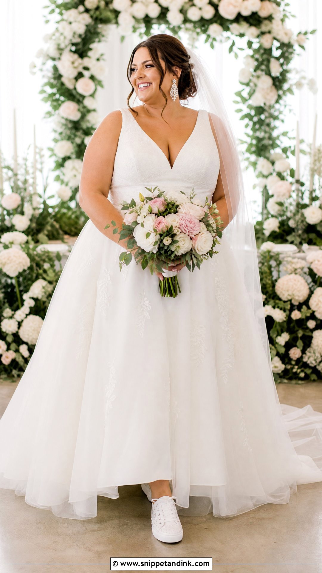 Plus Size Wedding Dress With Sneakers - Snippet and Ink - 25 Wedding Dress with Sneakers Ideas