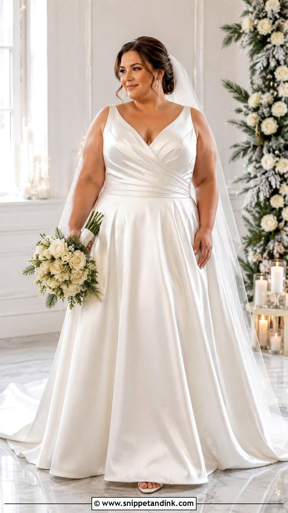 Plus Size Wedding Dress With Structured Bodice - Snippet and Ink - 25 December Wedding Dress Ideas