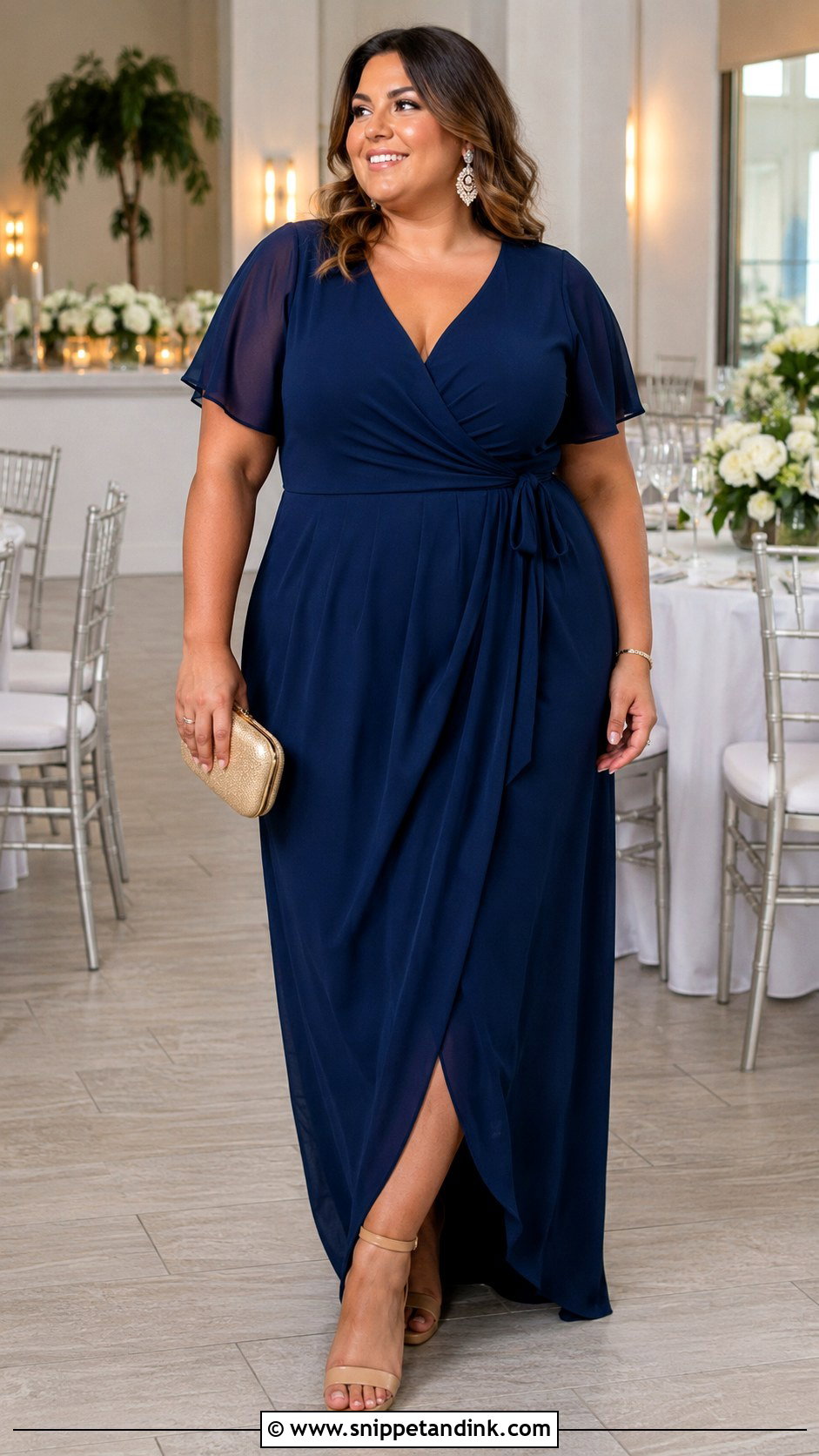 Plus Size Wedding Guest Dress - Snippet and Ink - 25 Wedding Function Dresses