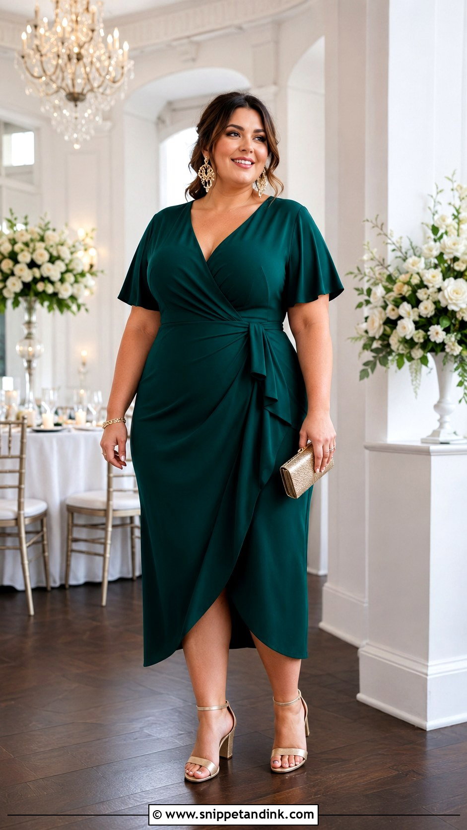 Plus Size Wedding Guest Dress Outfit - Snippet and Ink - 30 Wedding Clothes Ideas
