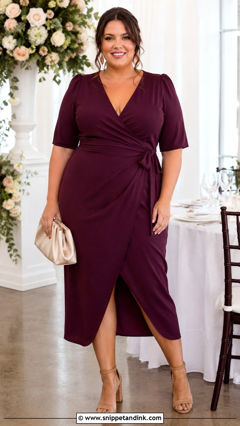 Plus Size Wedding Guest Outfit - Snippet and Ink - 25 Aesthetic Wedding Outfits