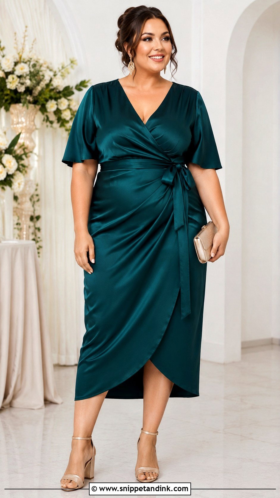 Plus Size Wedding Guest Outfit - Snippet and Ink - 25 Trending Wedding Outfits