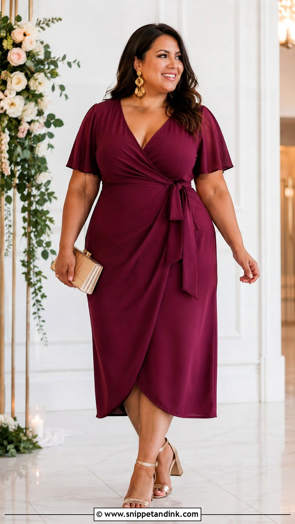 Plus Size Wedding Guest Outfit - Snippet and Ink - 30 Trendy Wedding Outfits