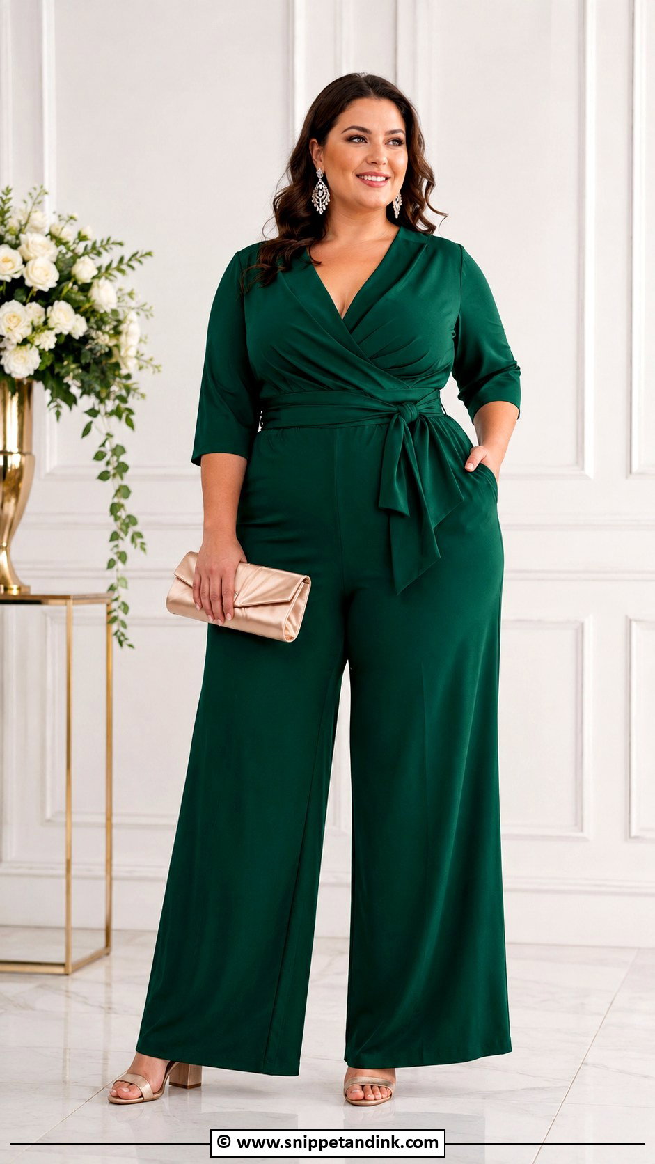 Plus Size Wedding Jumpsuit - Snippet and Ink - 30 Wedding Jumpsuit Ideas