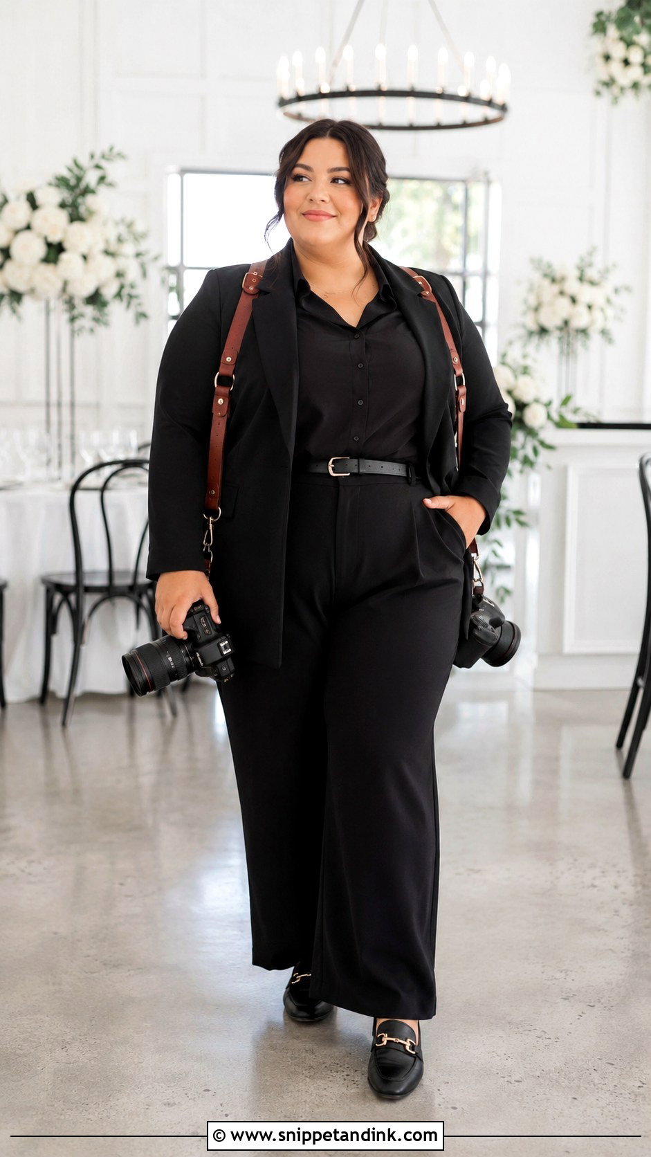 Plus Size Wedding Photographer Outfit - Snippet and Ink - 30 Wedding Photographer Outfit Ideas