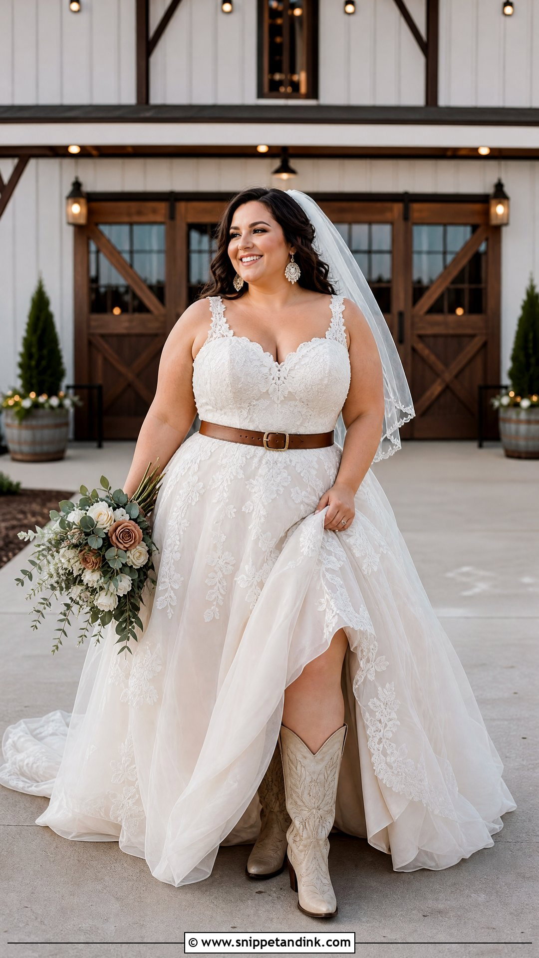 Plus Size Western Lace Wedding Dress - Snippet and Ink - 20 Western Lace Wedding Dress Ideas
