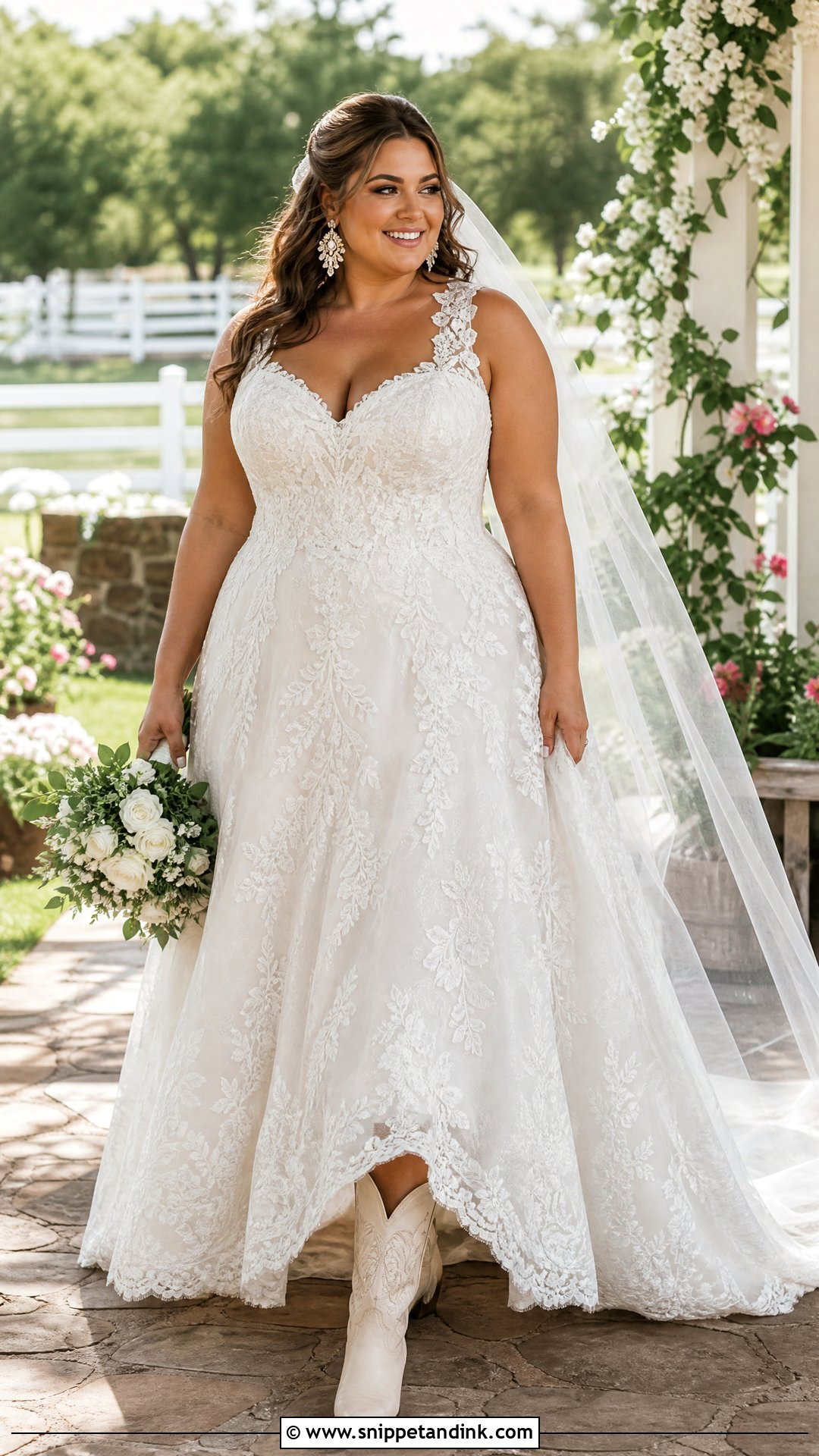 Plus Size Western Wedding Dress - Snippet and Ink - 20 Western Wedding Dress Ideas