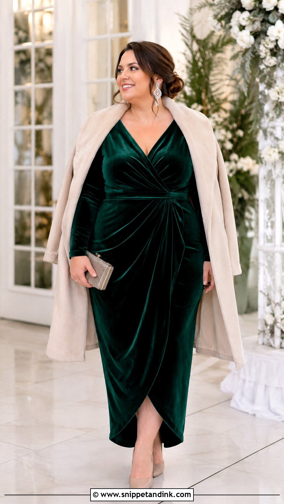 Plus Size Winter Wedding Outfit - Snippet and Ink - 25 Plus Size Wedding Outfits