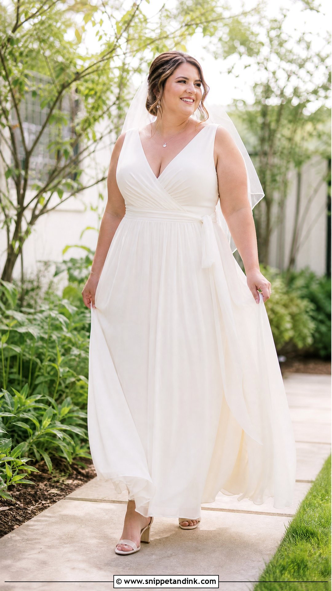 Plus Size Wrap Wedding Dress - Snippet and Ink - 20 Plus Size Simple Wedding Dress Ideas