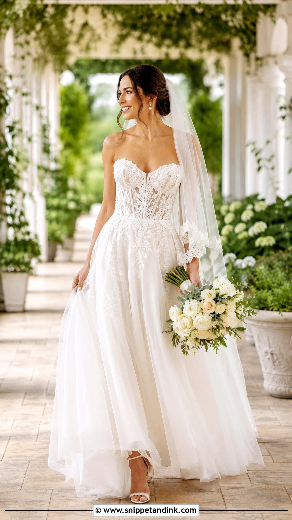 Pnina Tornai A Line Wedding Dress - Snippet and Ink - 30 Pnina Tornai Wedding Dress Ideas