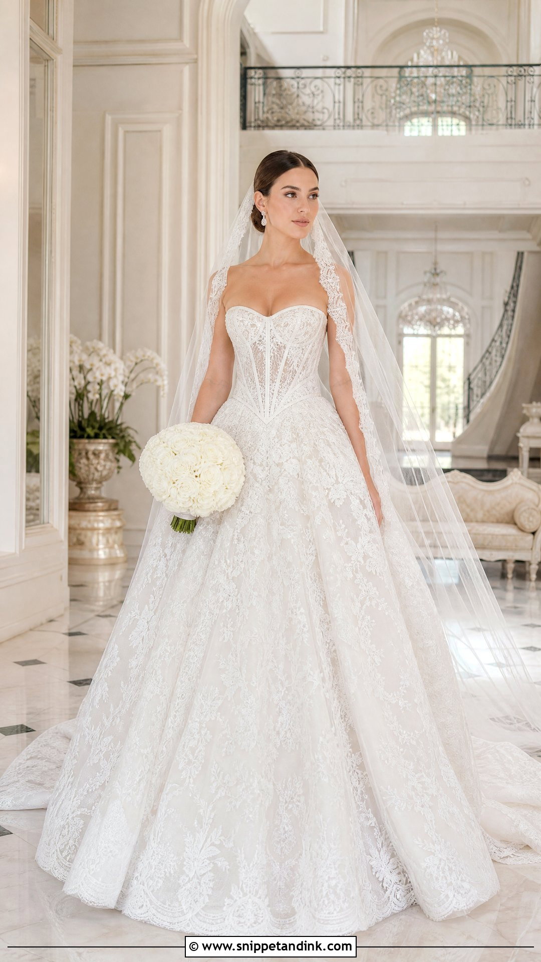 Pnina Tornai Basque Waist Ball Gown Wedding Dress - Snippet and Ink - 20 Panina Torne Wedding Dress Ideas