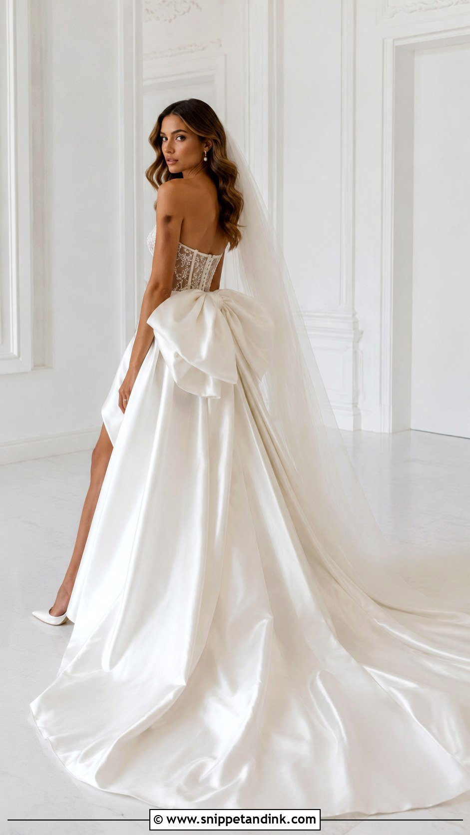 Pnina Tornai Bow Wedding Dress - Snippet and Ink - 30 Pnina Tornai Wedding Dress Ideas