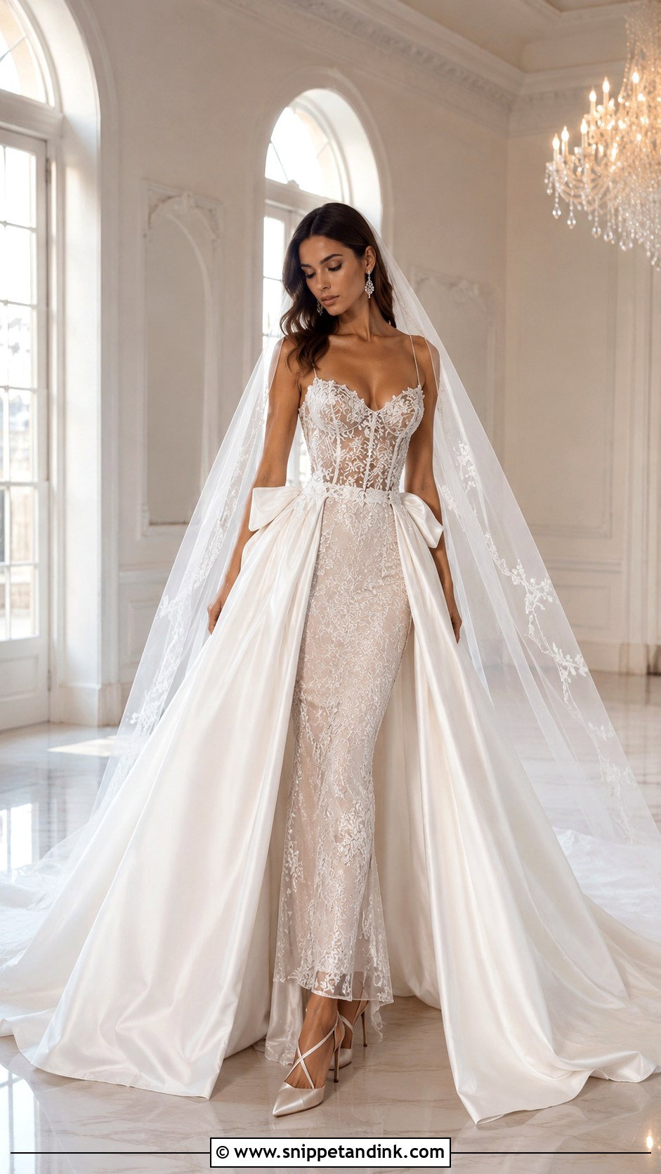 Pnina Tornai Detachable Skirt Wedding Dress - Snippet and Ink - 30 Pnina Tornai Wedding Dress Ideas