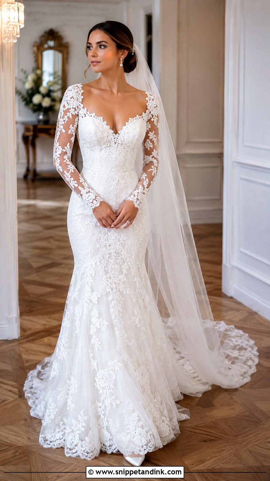 Pnina Tornai Long Sleeve Wedding Dress - Snippet and Ink - 30 Pnina Tornai Wedding Dress Ideas