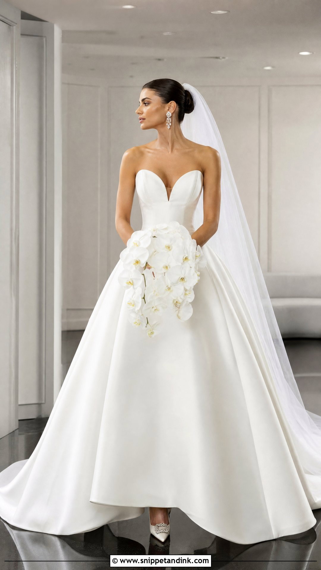 Pnina Tornai Simple Strapless Ball Gown Wedding Dress - Snippet and Ink - 20 Panina Torne Wedding Dress Ideas