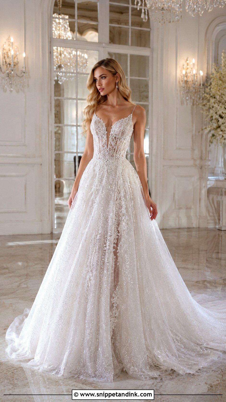 Pnina Tornai Sparkle Wedding Dress - Snippet and Ink - 30 Pnina Tornai Wedding Dress Ideas