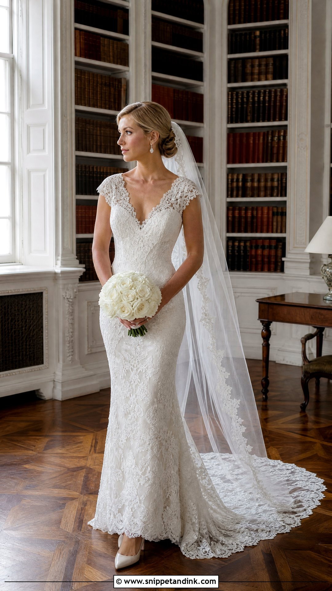 Pnina Tornai Vintage Lace Cap Sleeve Wedding Dress - Snippet and Ink - 20 Panina Torne Wedding Dress Ideas