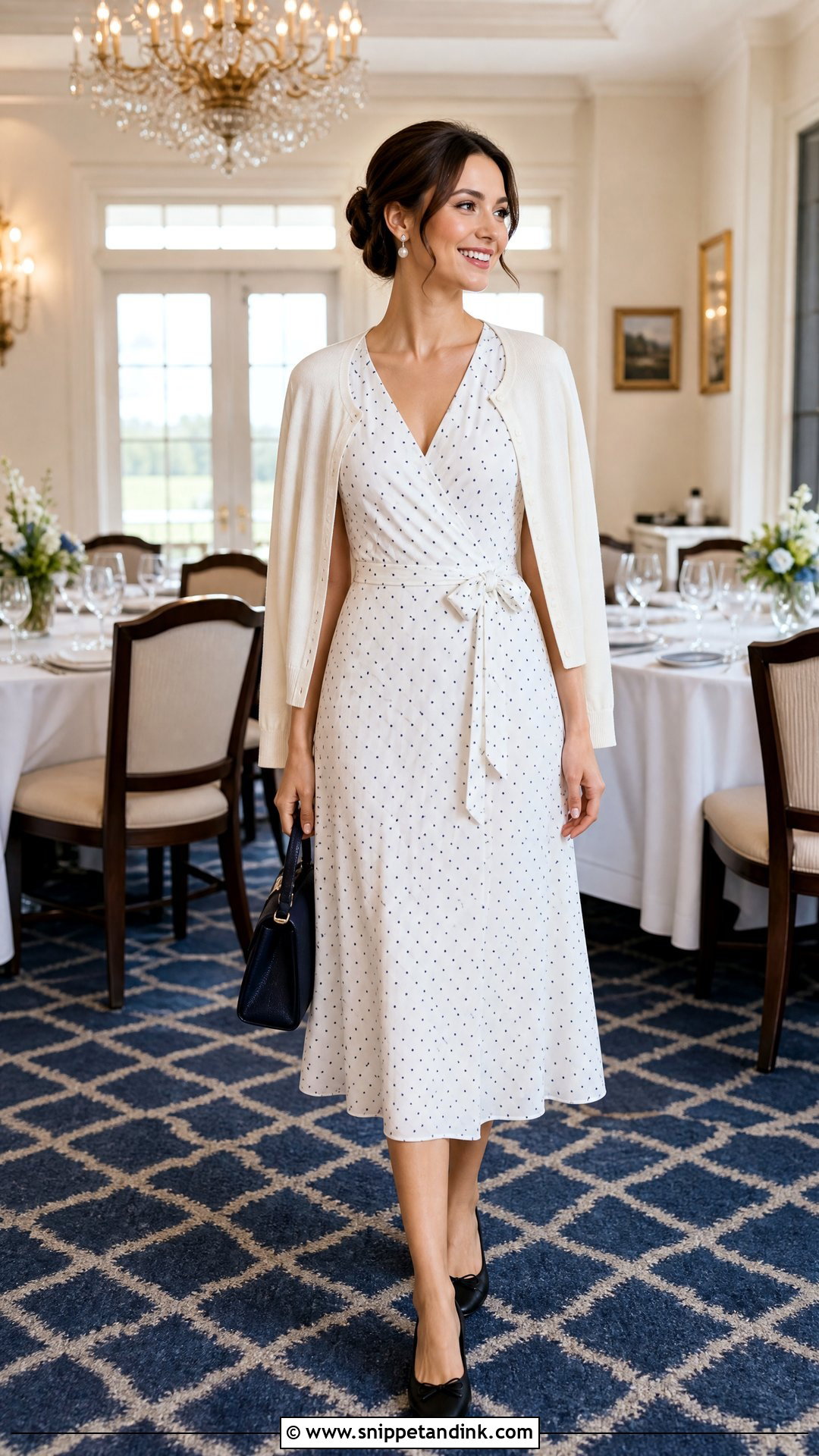 Polka Dot Dress Wedding Tasting Outfit - Snippet and Ink - 20 Wedding Tasting Outfit Ideas