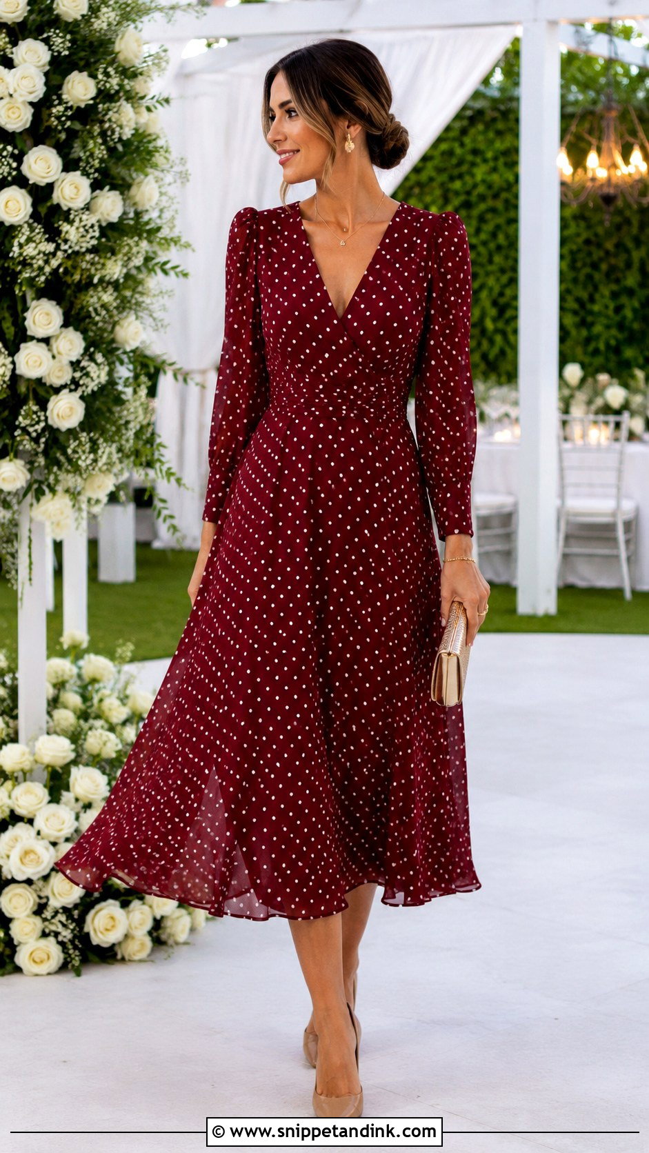 Polka Dot Dress for Marriage Function - Snippet and Ink - 20 Dress for Marriage Function Ideas