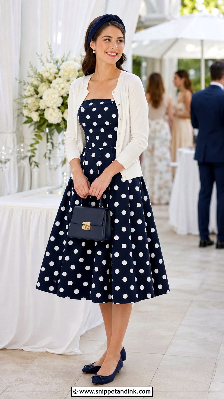 Polka Dot Girl Wedding Guest Outfit - Snippet and Ink - 20 Girl Kids Wedding Outfits