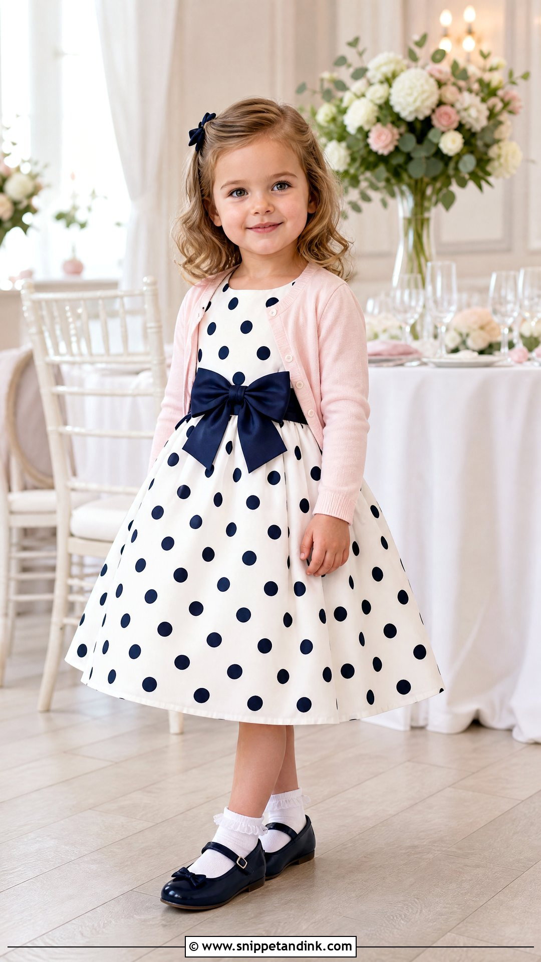 Polka Dot Toddler Girl Wedding Outfit - Snippet and Ink - 20 Toddler Girl Wedding Outfit Ideas