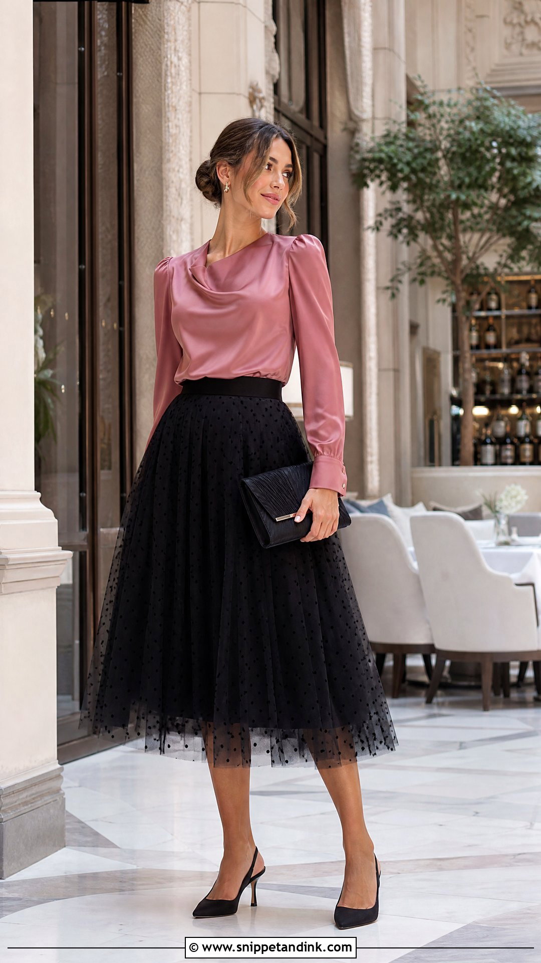 Polka Dot Tulle Skirt Wedding Guest Outfit - Snippet and Ink - 20 Tulle Skirt Outfit Wedding Ideas