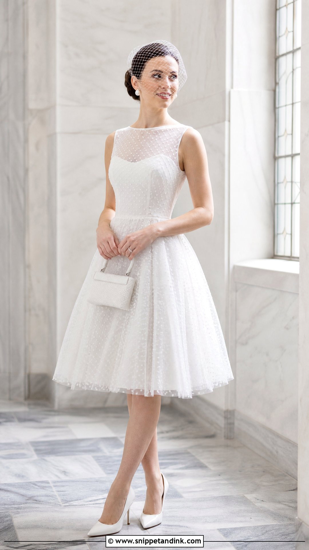 Polka Dot Tulle Wedding Dress - Snippet and Ink - 20 Short Tulle Wedding Dress Ideas