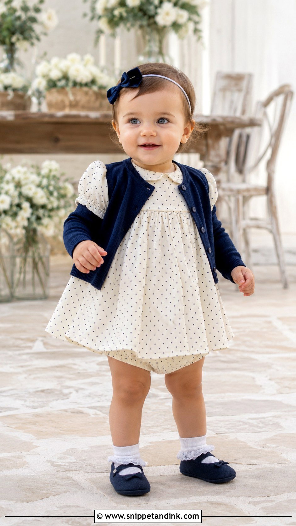 Polka Dot Wedding Baby Dress - Snippet and Ink - 20 Baby Dresses for Wedding