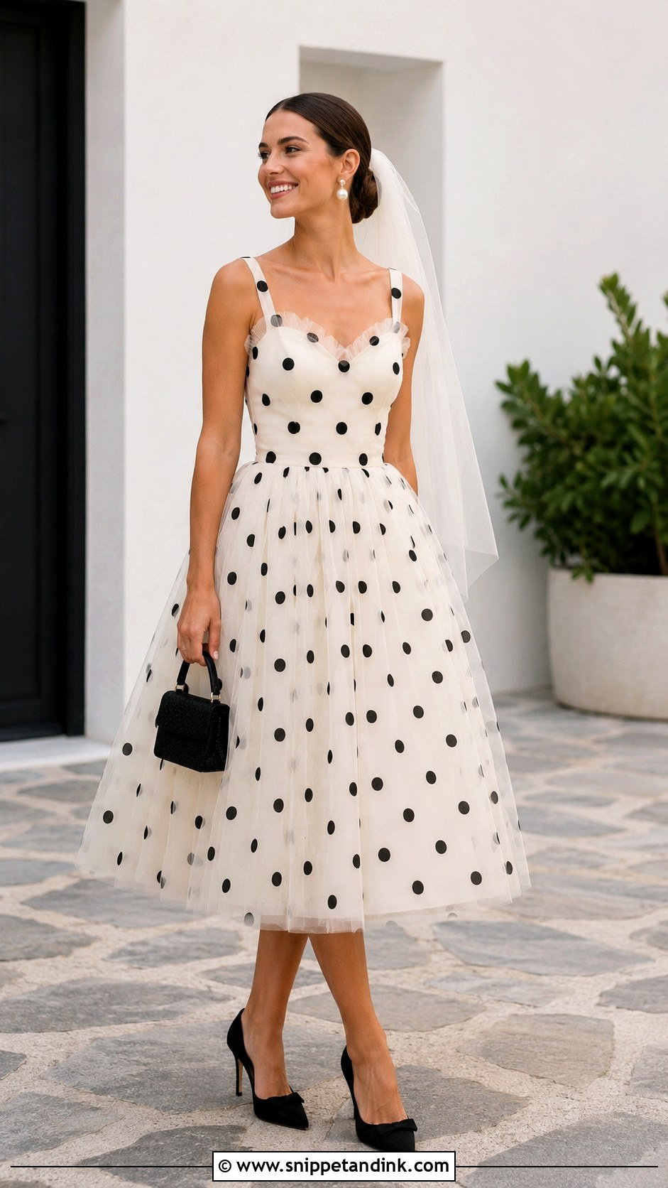 Polka Dot Wedding Dress - Snippet and Ink - 20 Eccentric Wedding Dress Ideas