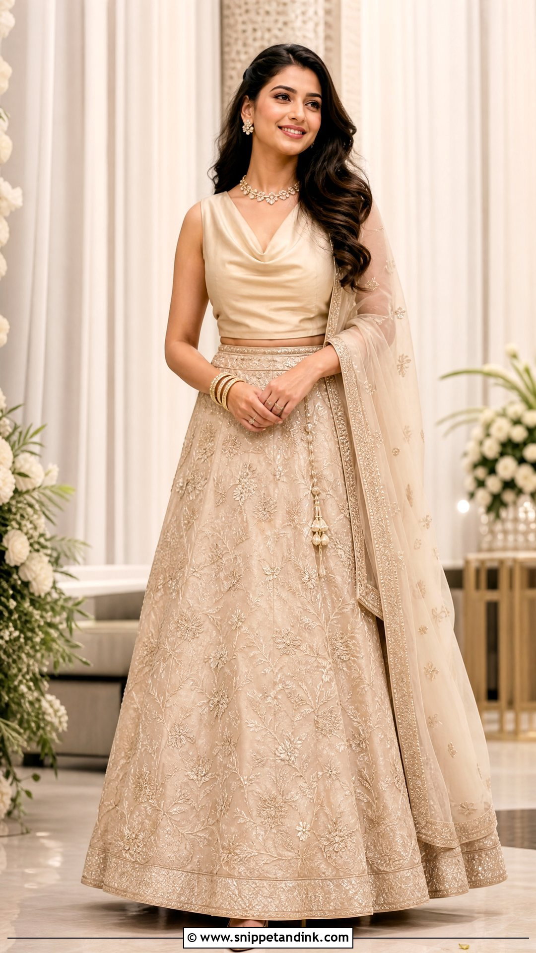 Portrait Neck Bridal Blouse Design - Snippet and Ink - 20 Latest Bridal Blouse Neck Designs