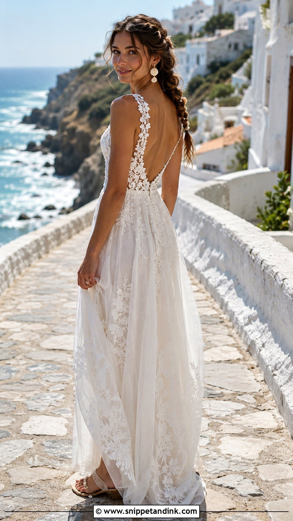 Portuguese Beach Wedding Dress - Snippet and Ink - 25 European Wedding Dresses