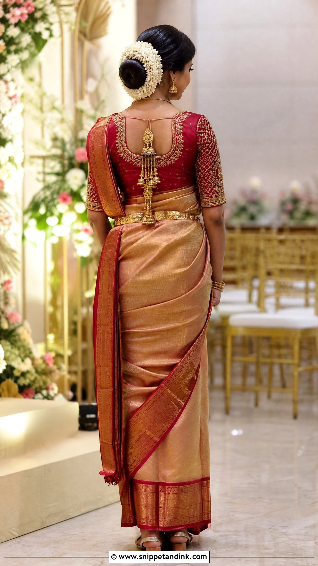 Pot Neck Bridal Blouse Back Design - Snippet and Ink - 20 Latest Bridal Blouse Neck Designs