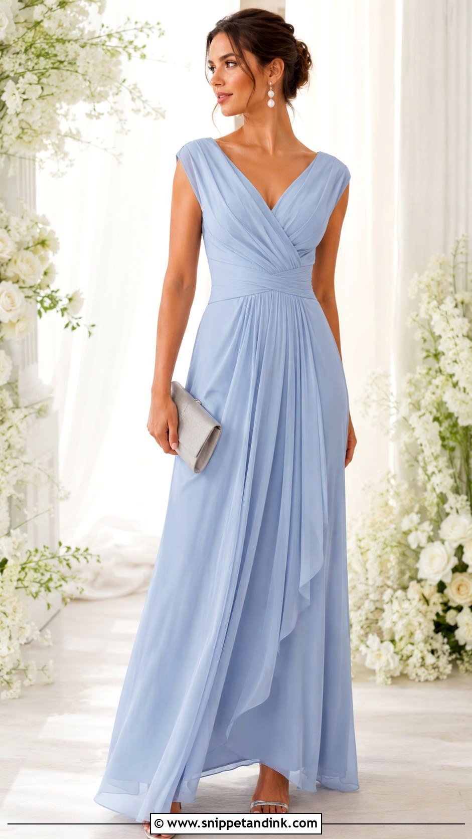 Powder Blue Principal Sponsors Gown - Snippet and Ink - 25 Principal Sponsors Gown Ideas