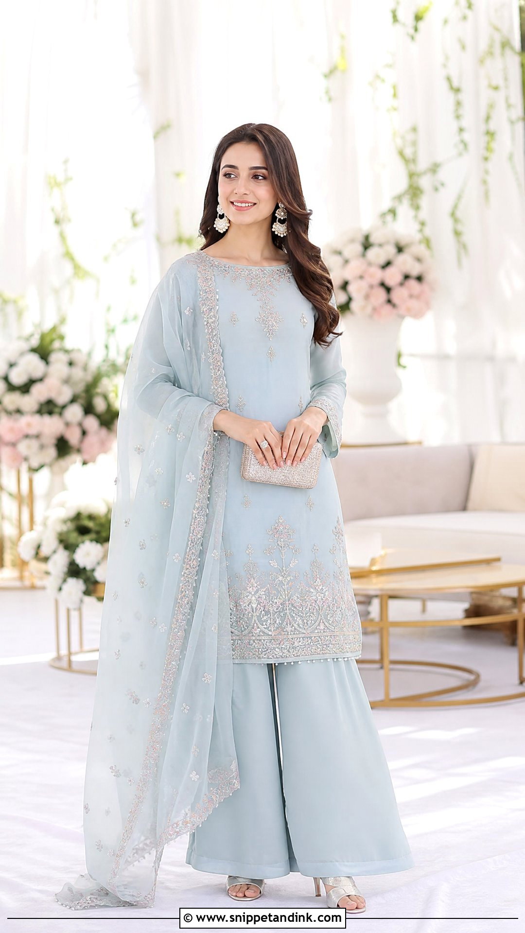 Powder Blue Punjabi Suit For Wedding - Snippet and Ink - 25 Trending Punjabi Suits for Wedding