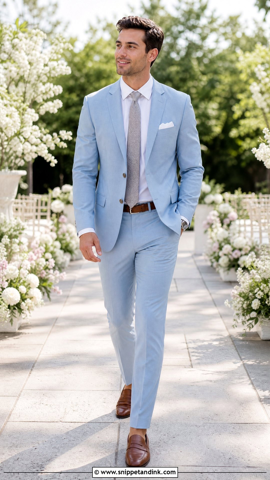 Powder Blue Suit Outfit for Brides Brother - Snippet and Ink - 20 Outfit for Brides Brother Ideas