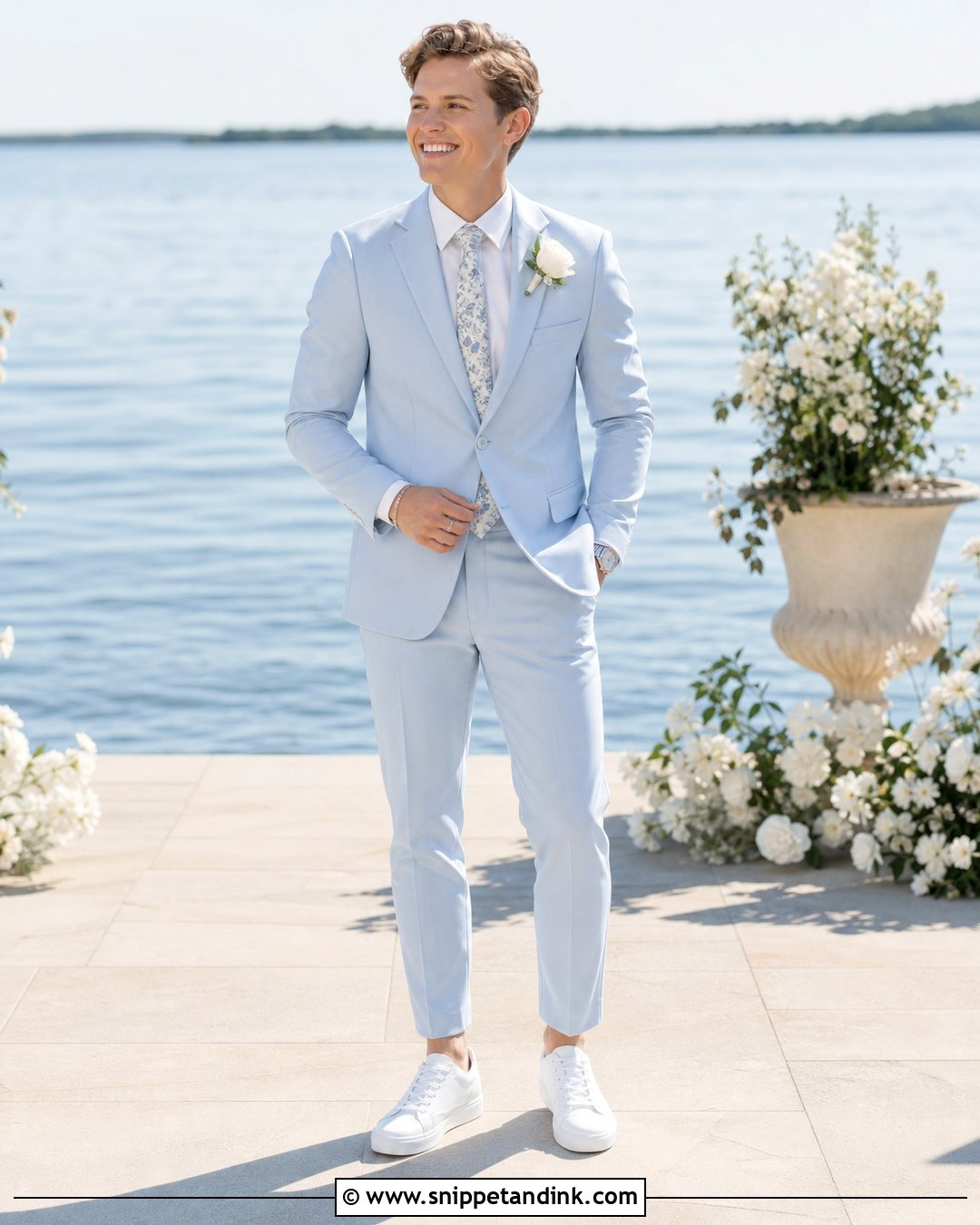 Powder Blue Wedding Suit - Snippet and Ink - 20 Dapper Bride Ideas